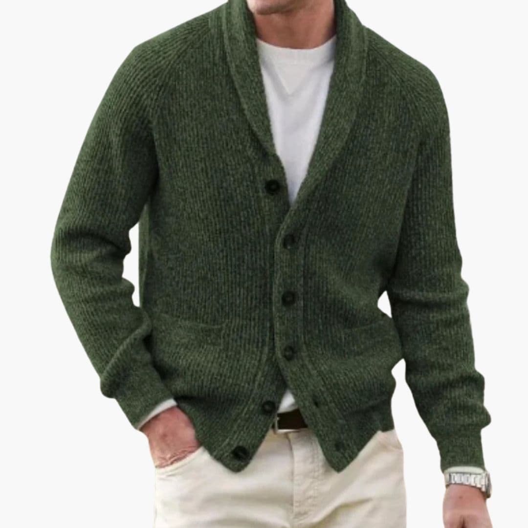 Cardigan homme avec col châle