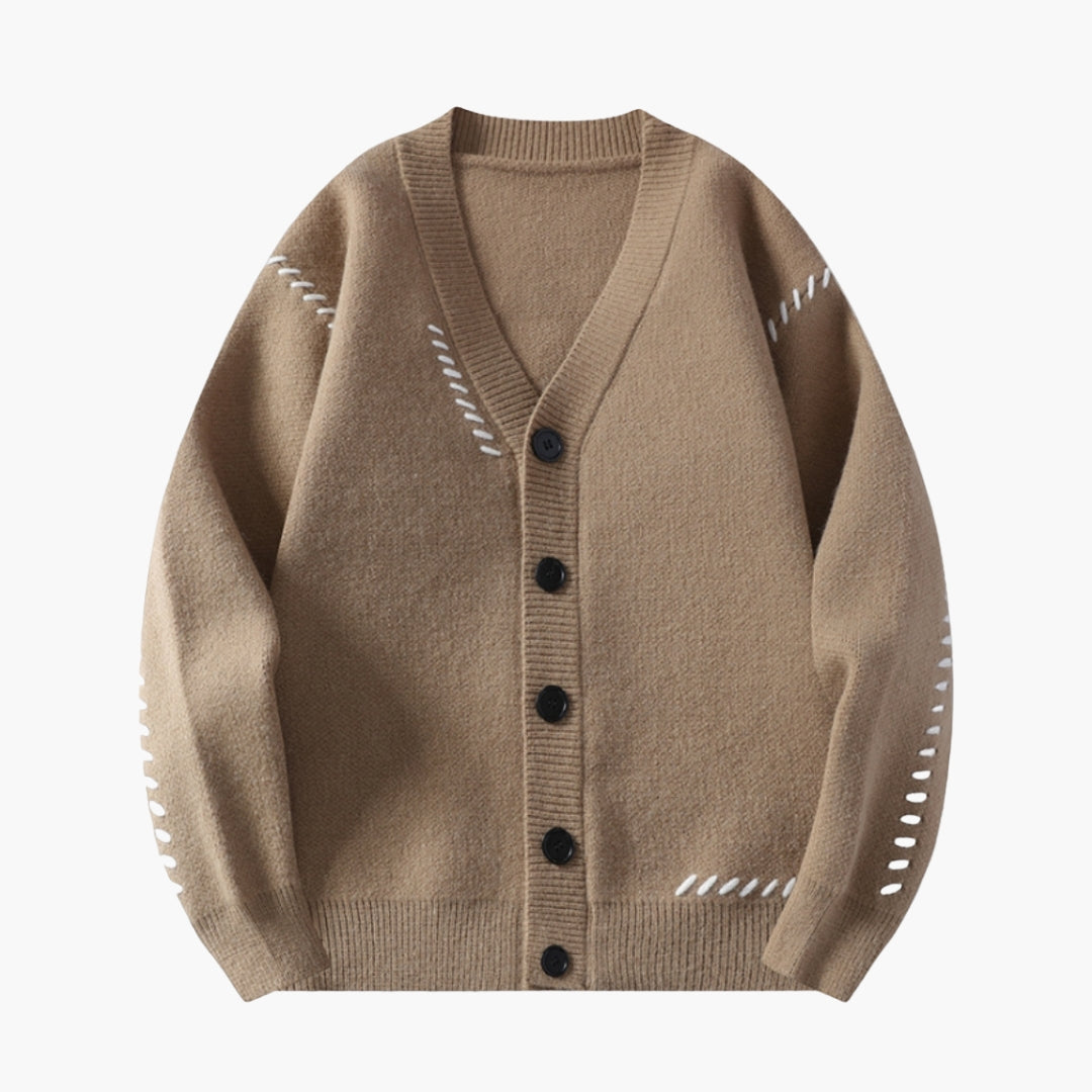 Cardigan uomo in maglia con chiusura a bottoni