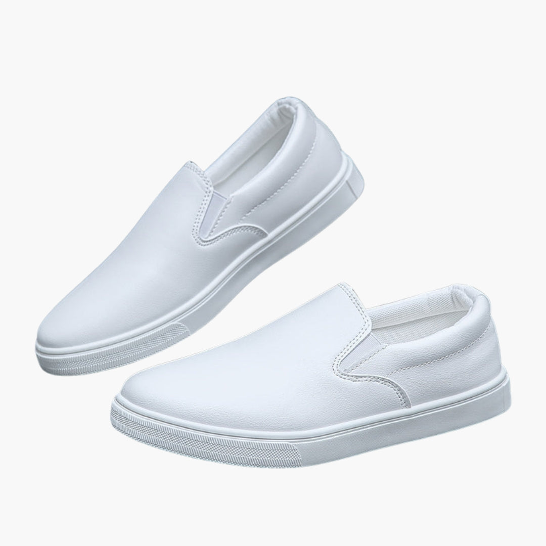 Chaussures Homme Slip On avec Semelle PVC et Tige PU