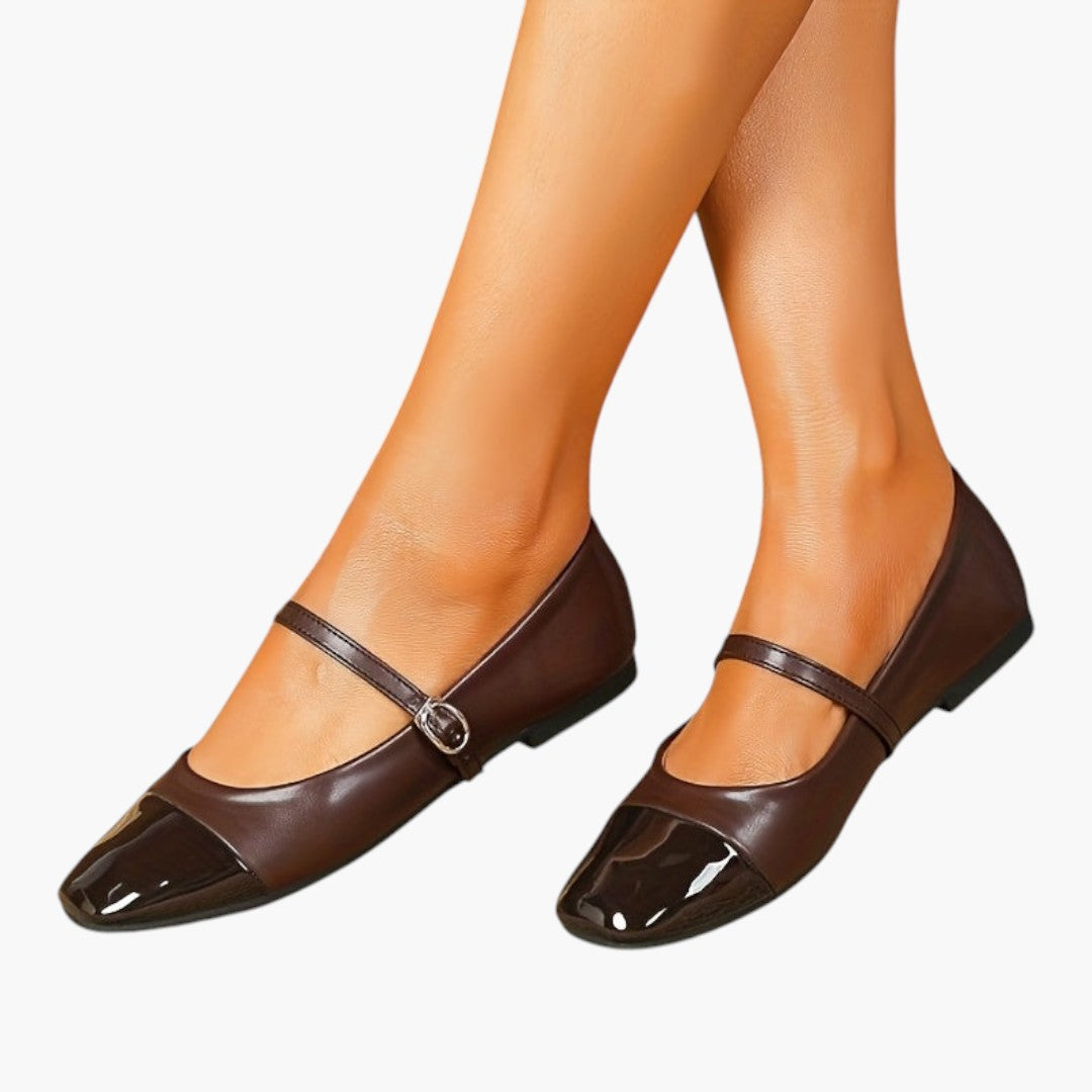 Chaussures Mary Jane Femme avec Bride et Semelle PVC