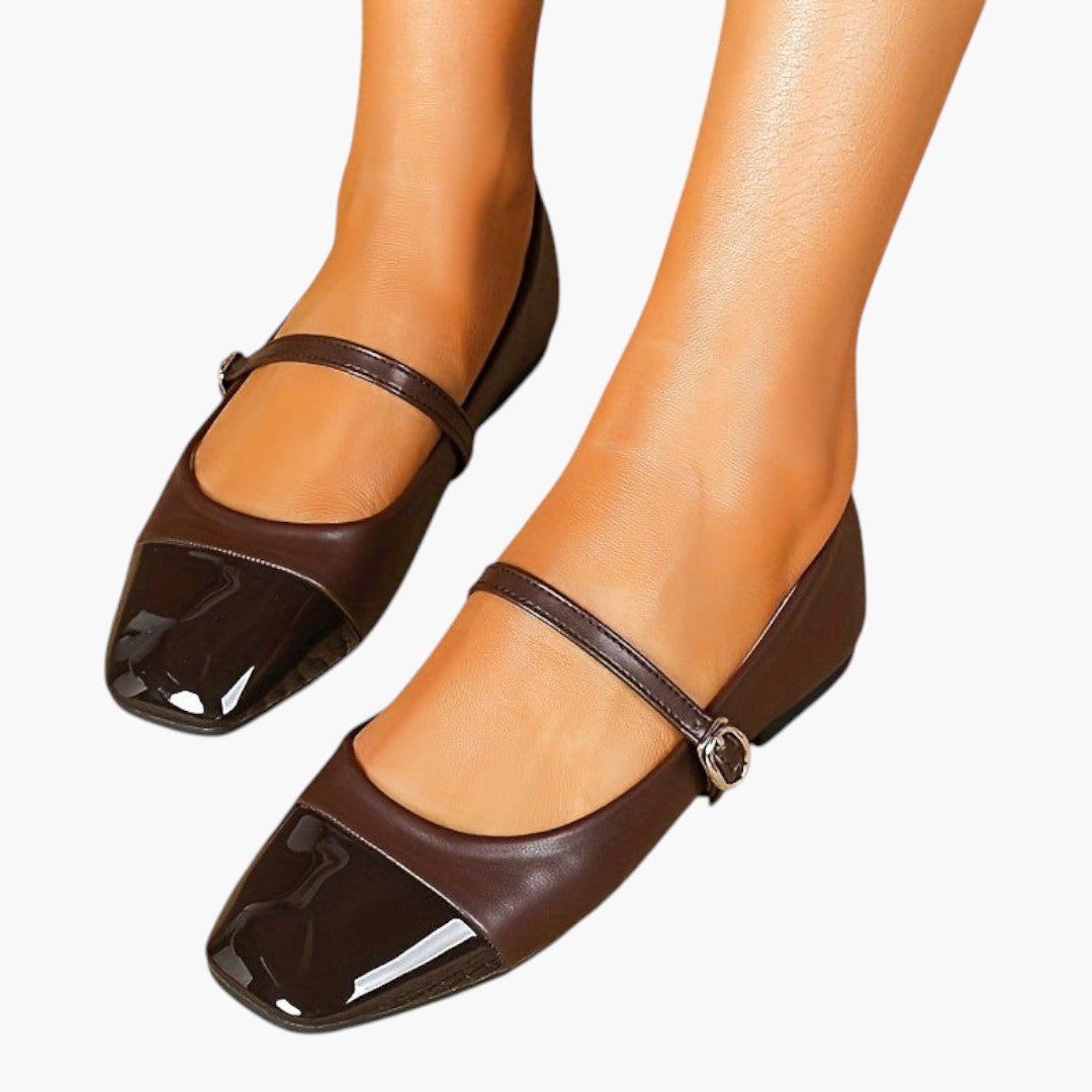 Chaussures Mary Jane Femme avec Bride et Semelle PVC