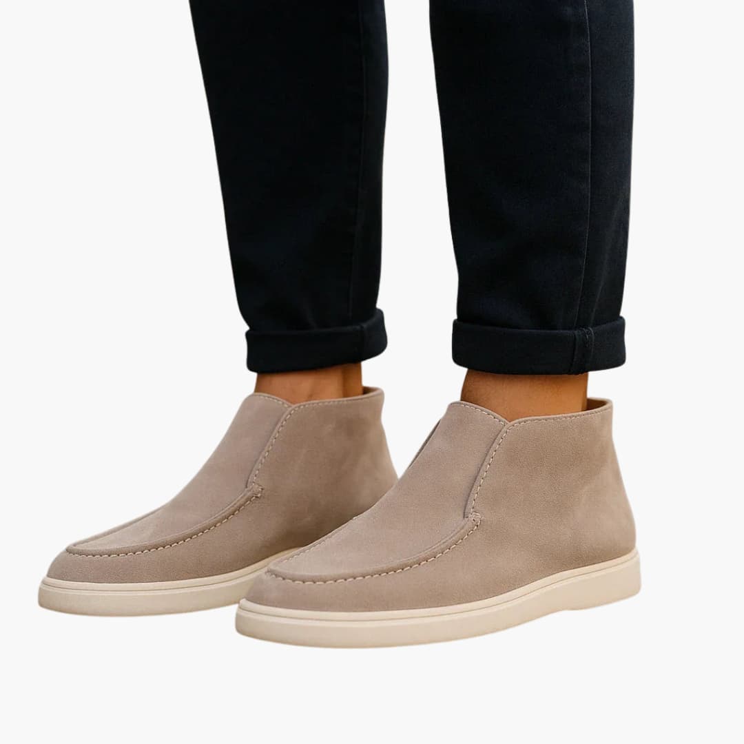 Chaussures Mocassins Homme Slip-On avec Semelle et Couture Mocassin