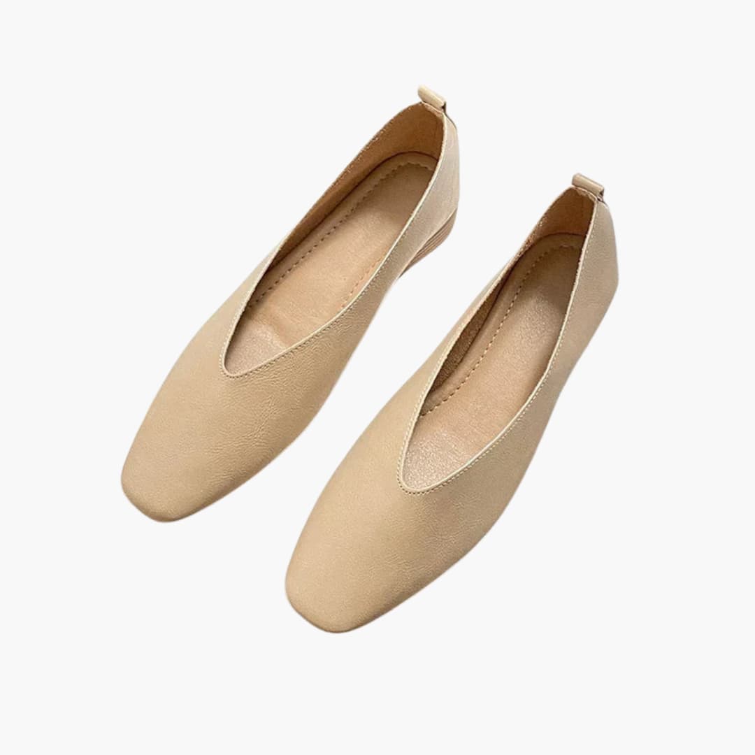 Chaussures à talons bas pour femmes bout pointu et modèle à enfiler