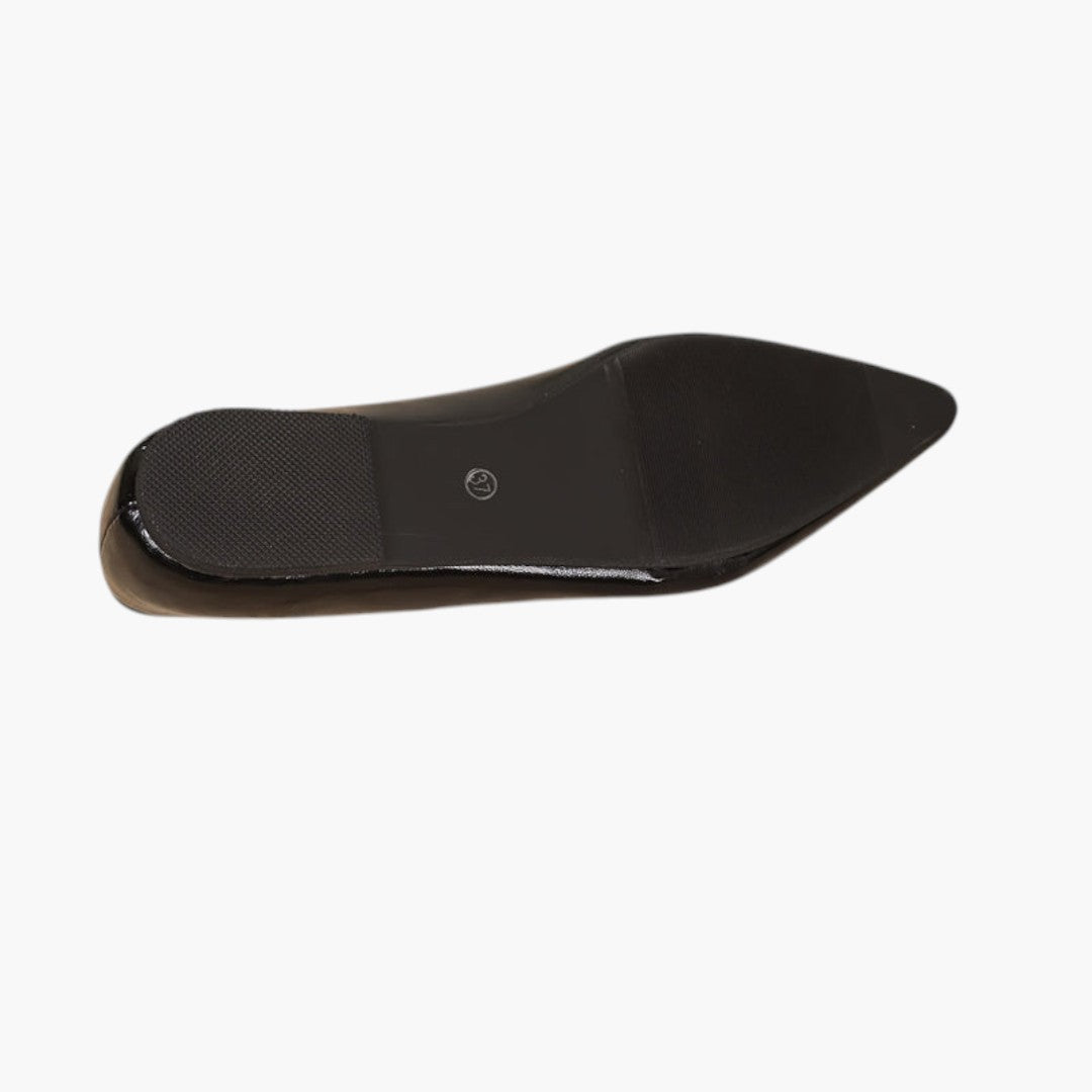 Chaussures plates femme avec bout pointu et semelle coussinée