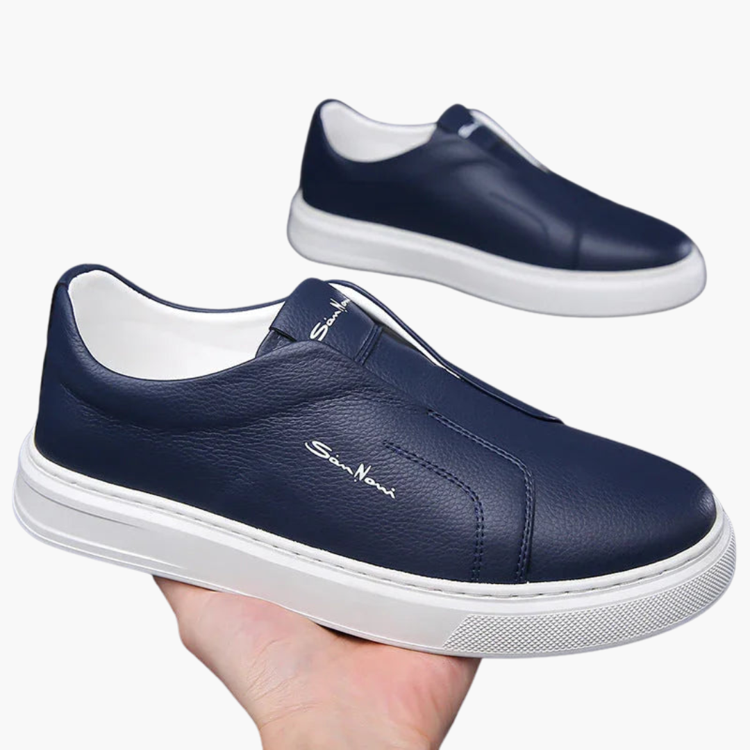 Chaussures sans lacets pour homme avec semelle antidérapante et design bas