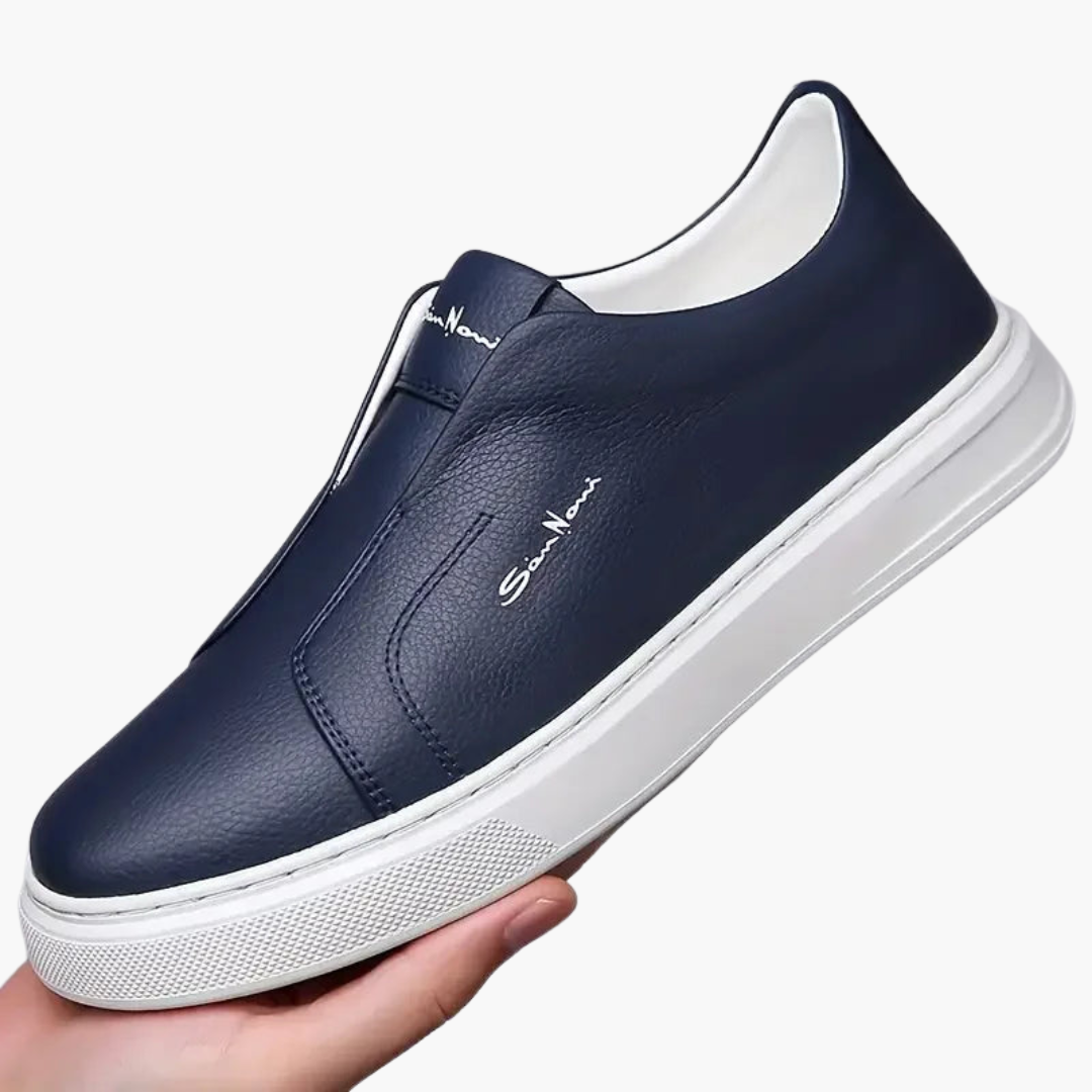 Chaussures sans lacets pour homme avec semelle antidérapante et design bas