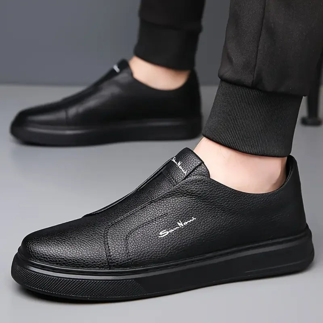 Chaussures sans lacets pour homme avec semelle antidérapante et design bas