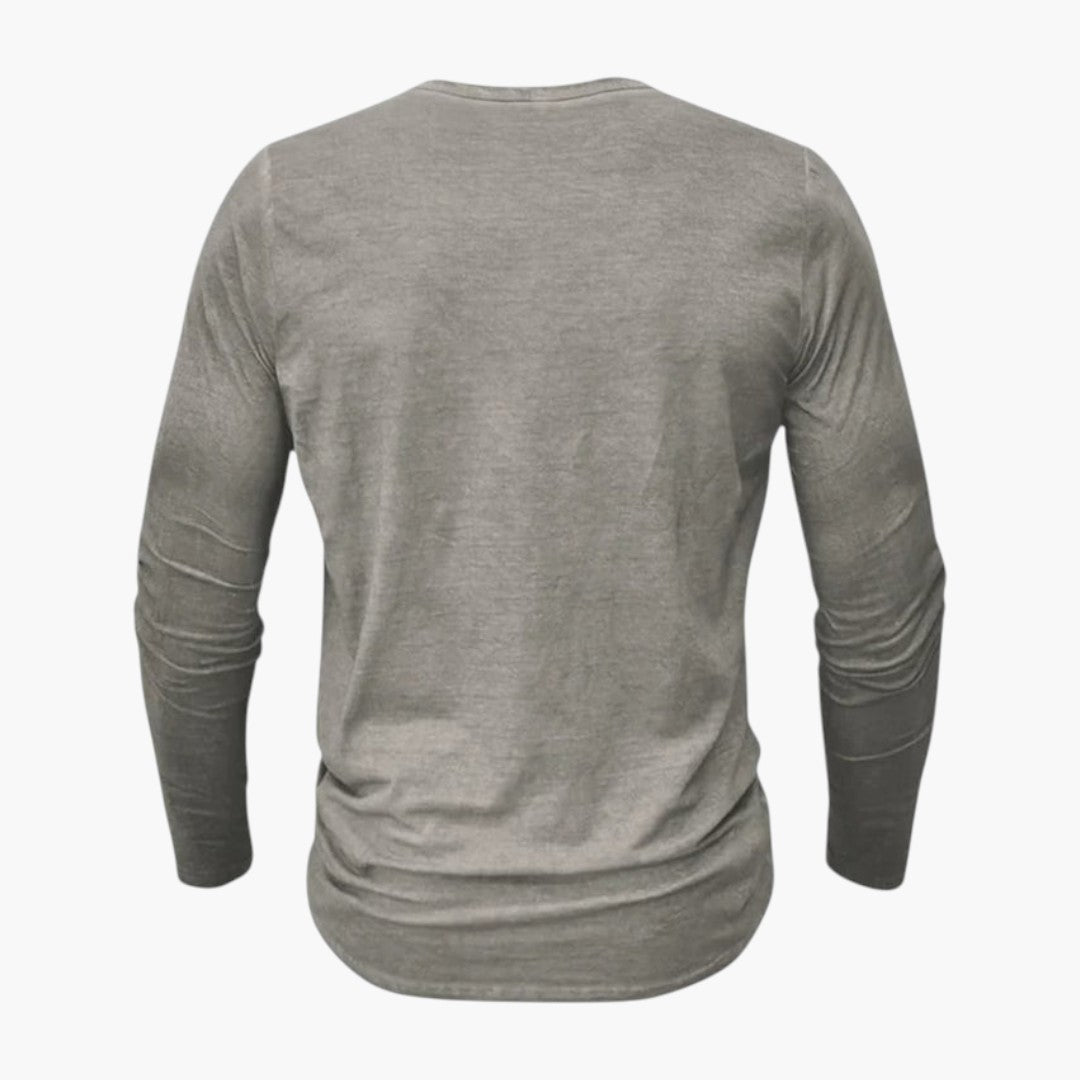 Chemise Henley Homme a Patte Boutonnée