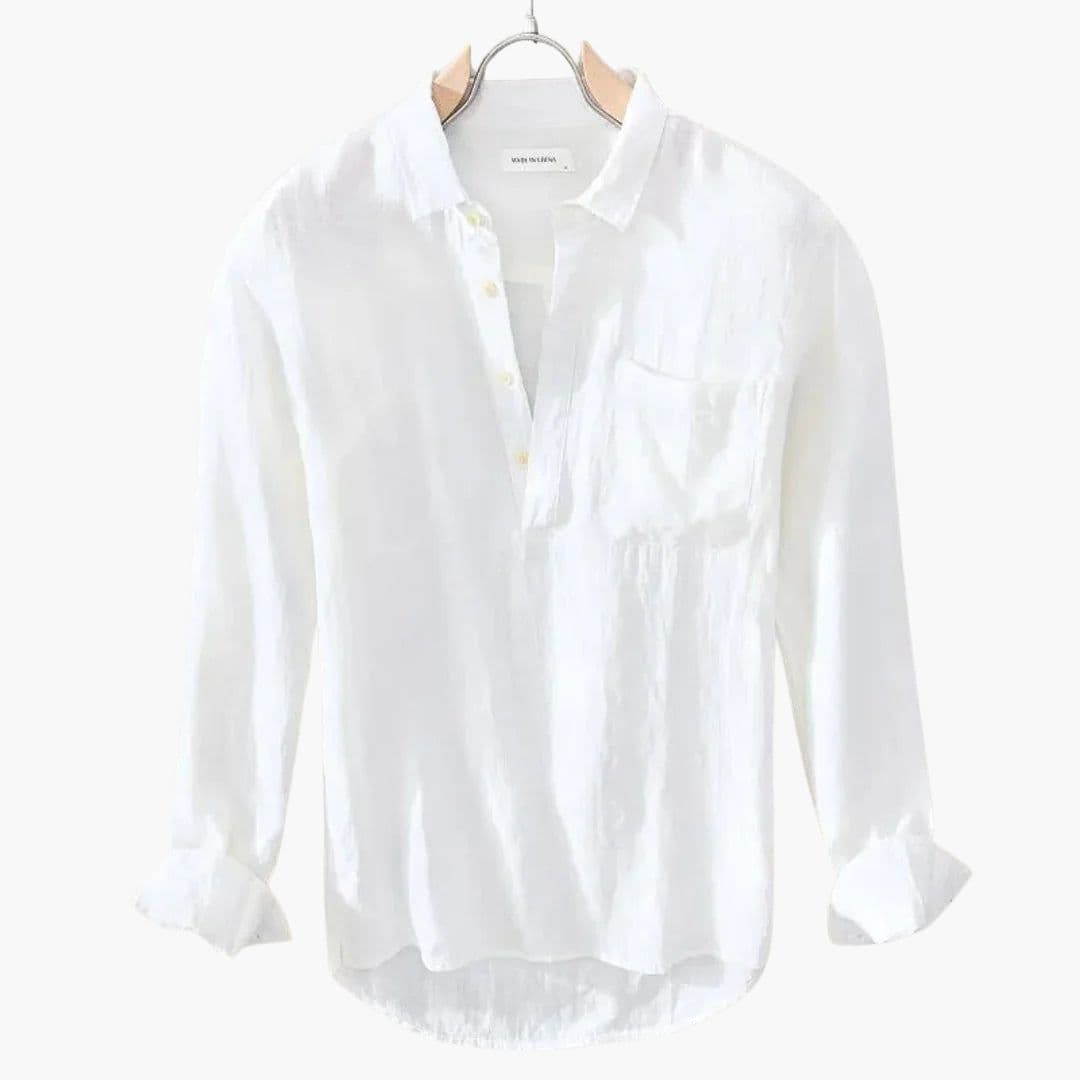 Chemise Homme à Manches Longues avec Poche Poitrine