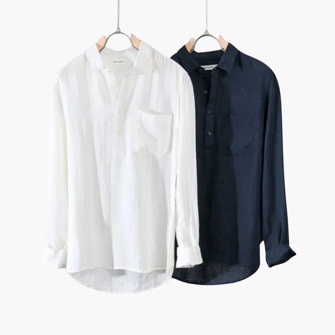 Chemise Homme à Manches Longues avec Poche Poitrine