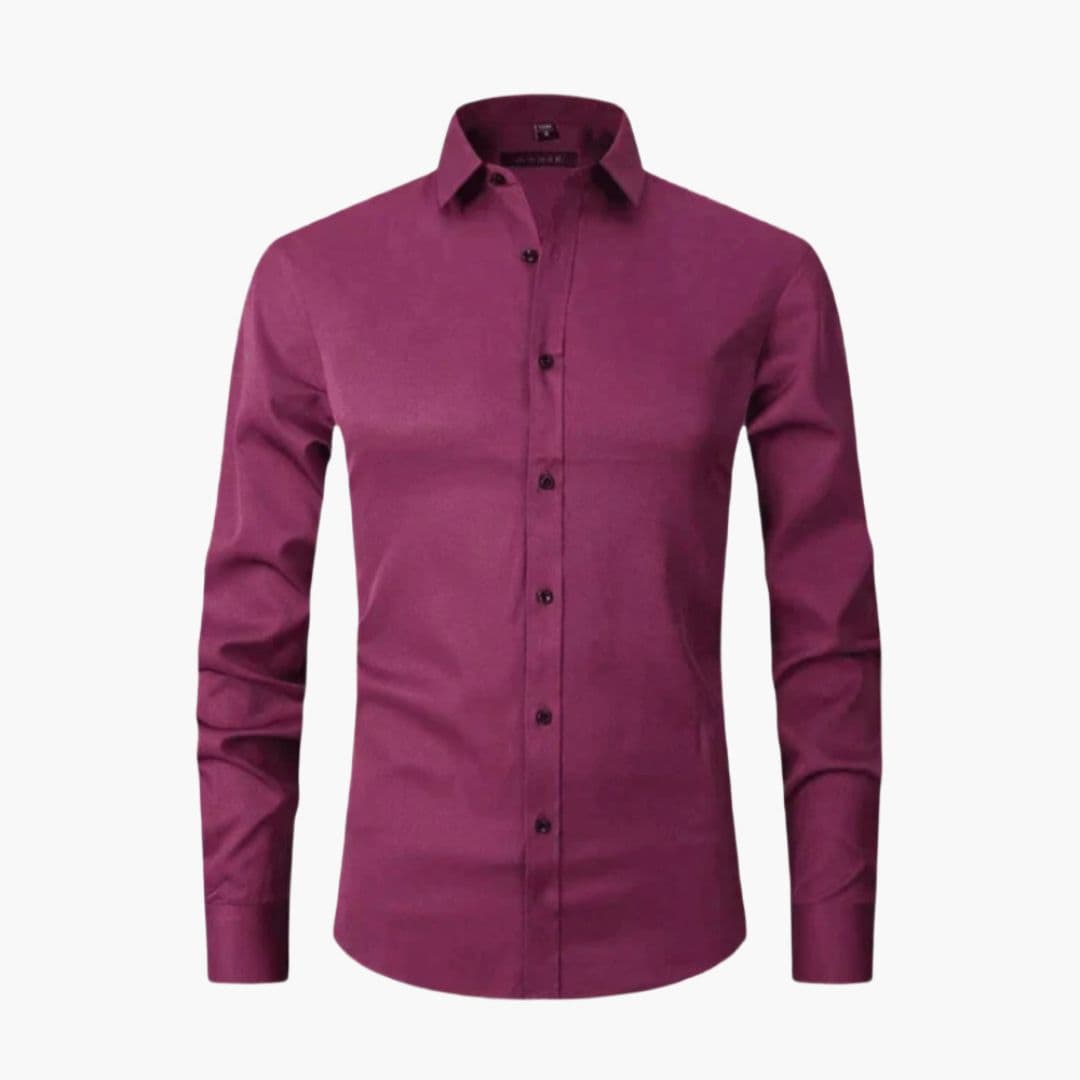 Chemise homme ajustée à manches longues