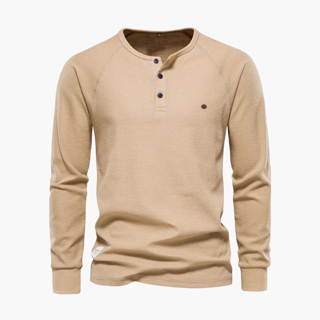 Chemise homme à surface texturée et patte de boutonnage