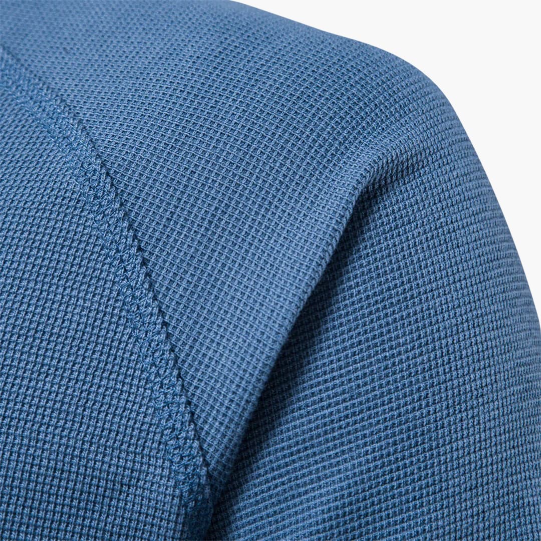 Chemise homme à surface texturée et patte de boutonnage