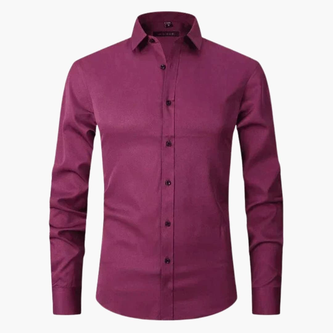 Chemise homme avec col classique et fermeture boutonnée