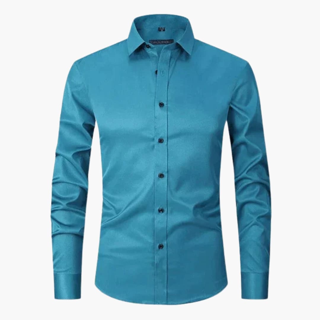 Chemise homme avec col classique et fermeture boutonnée