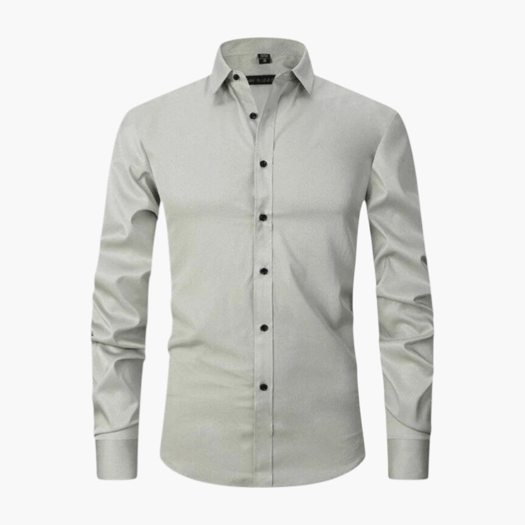 Chemise homme coupe ajustée avec col pointu