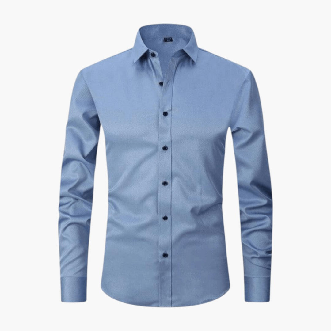 Chemise homme coupe ajustée avec col pointu