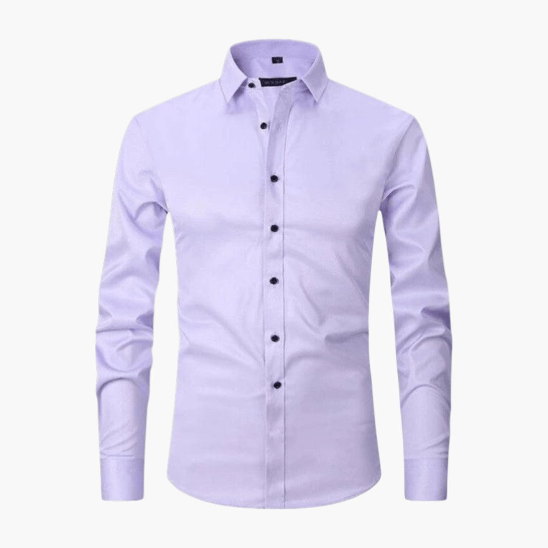 Chemise homme coupe ajustée avec col pointu