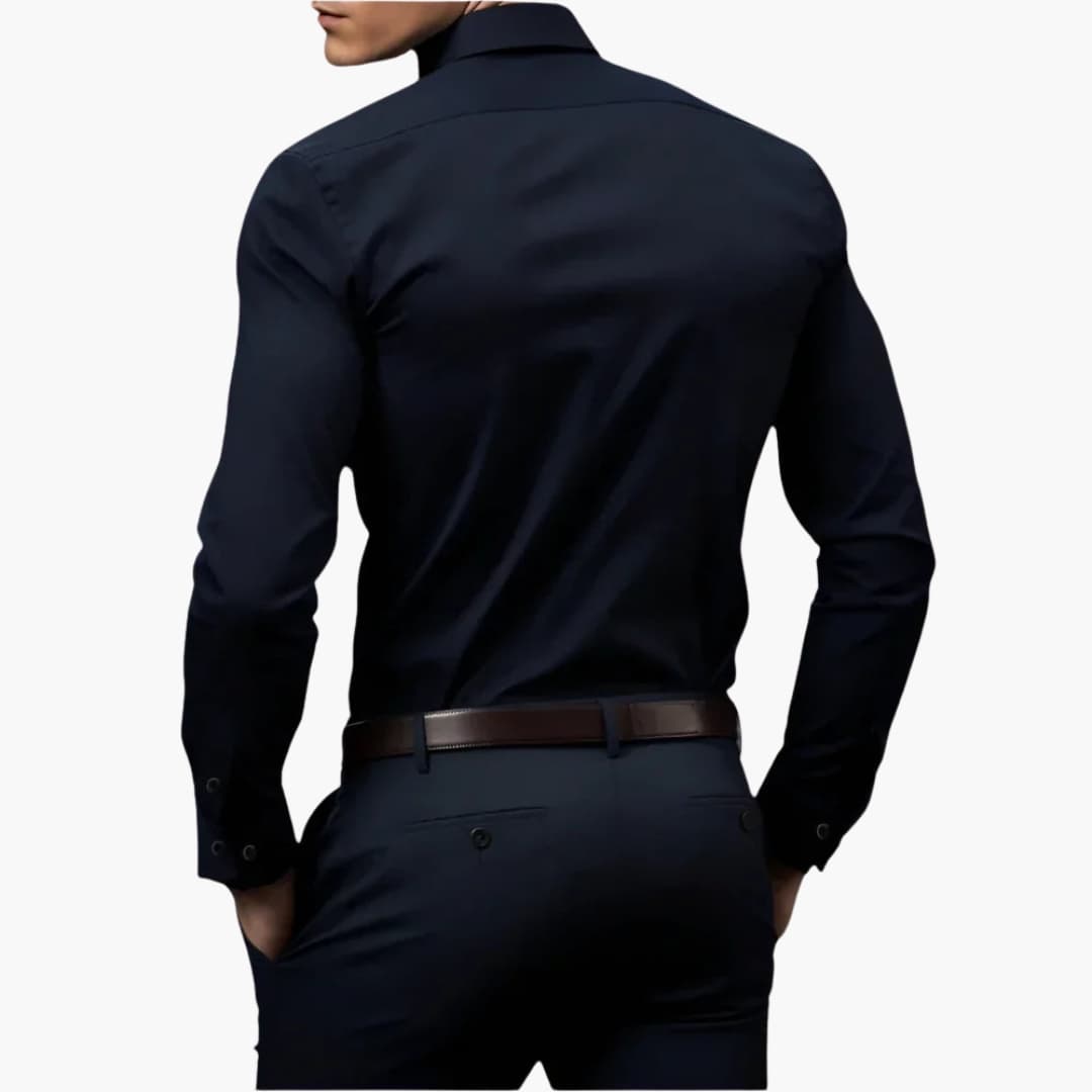 Chemise homme coupe ajustée avec fermeture boutonnée
