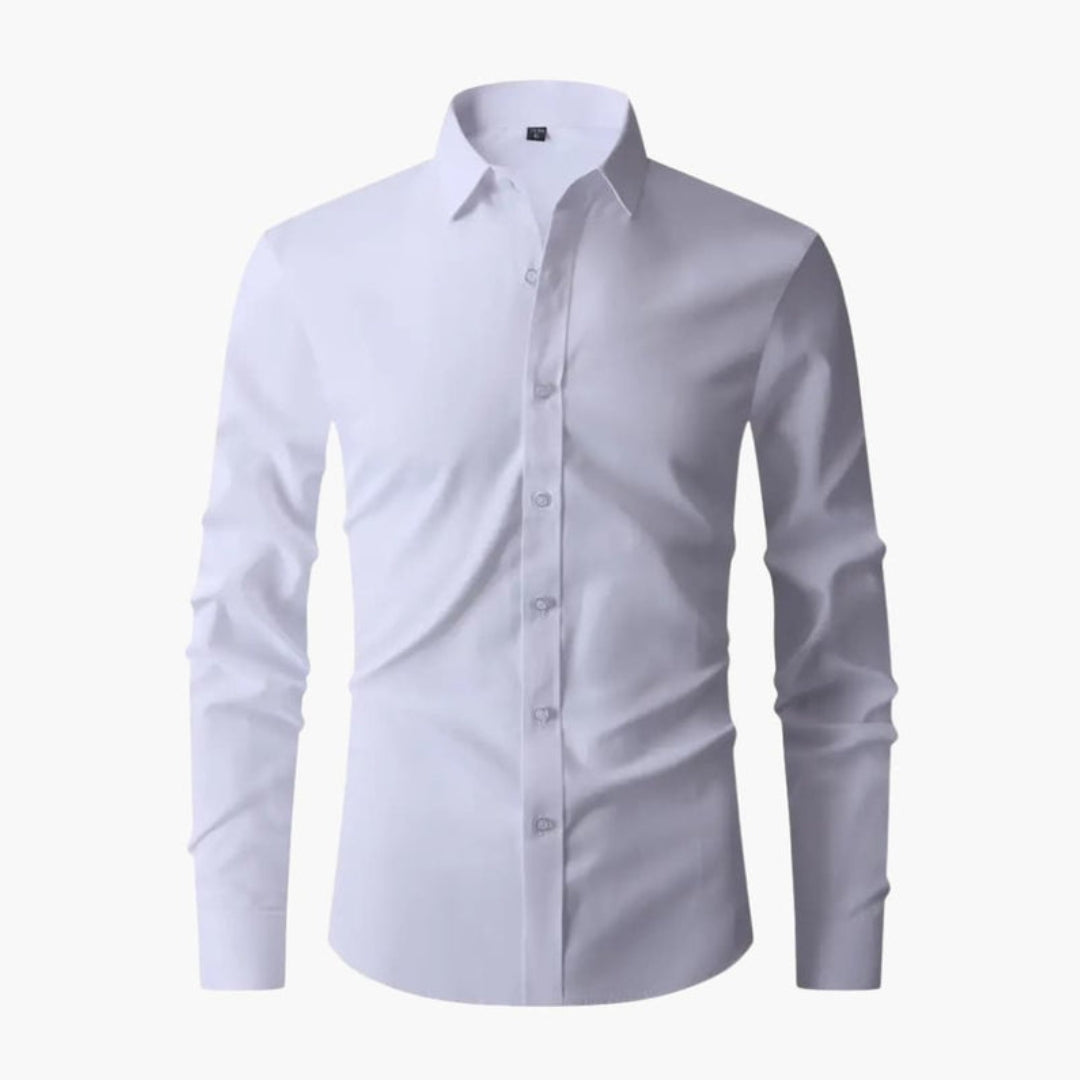 Camisa de homem com mangas compridas e gola clássica