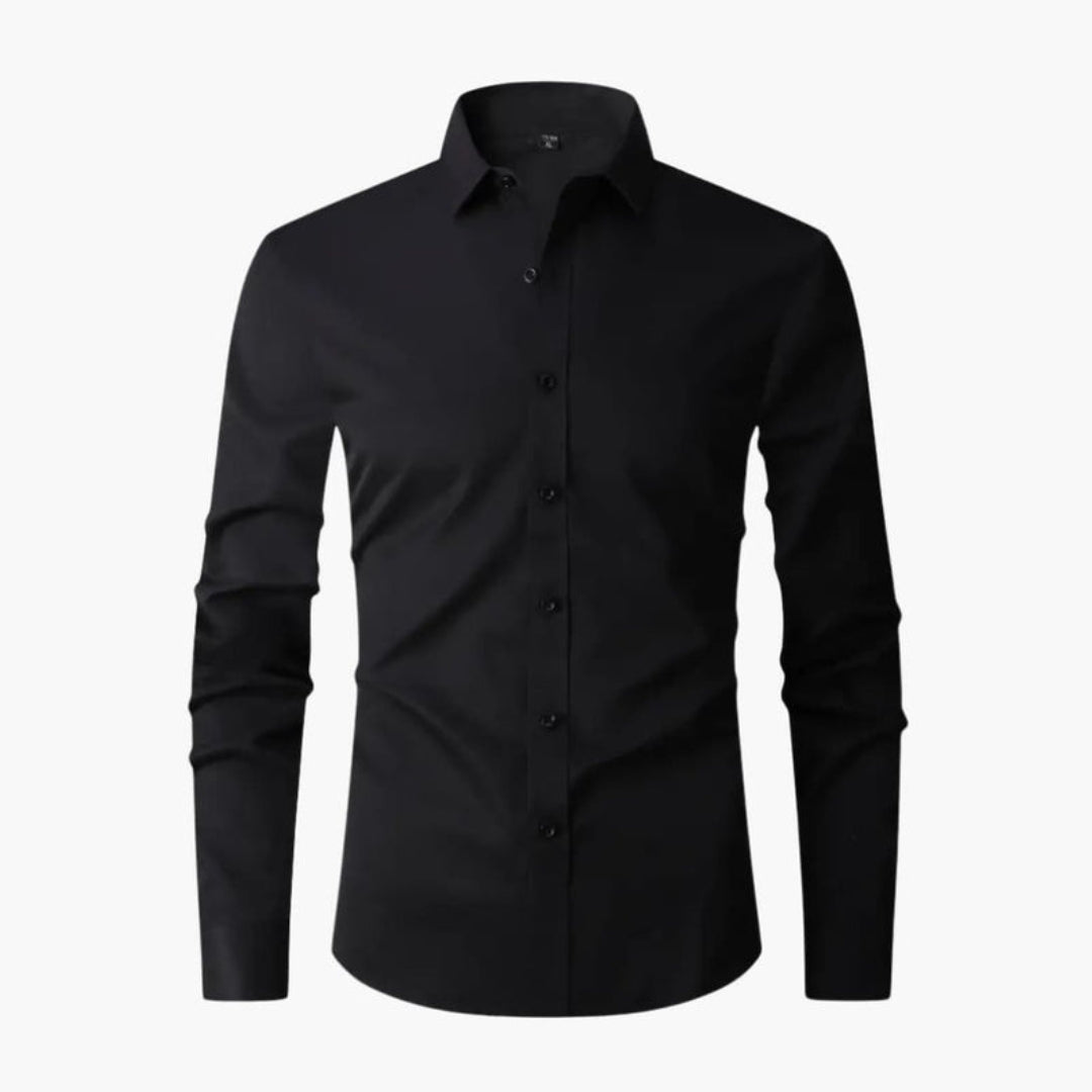 Camisa de homem com mangas compridas e gola clássica