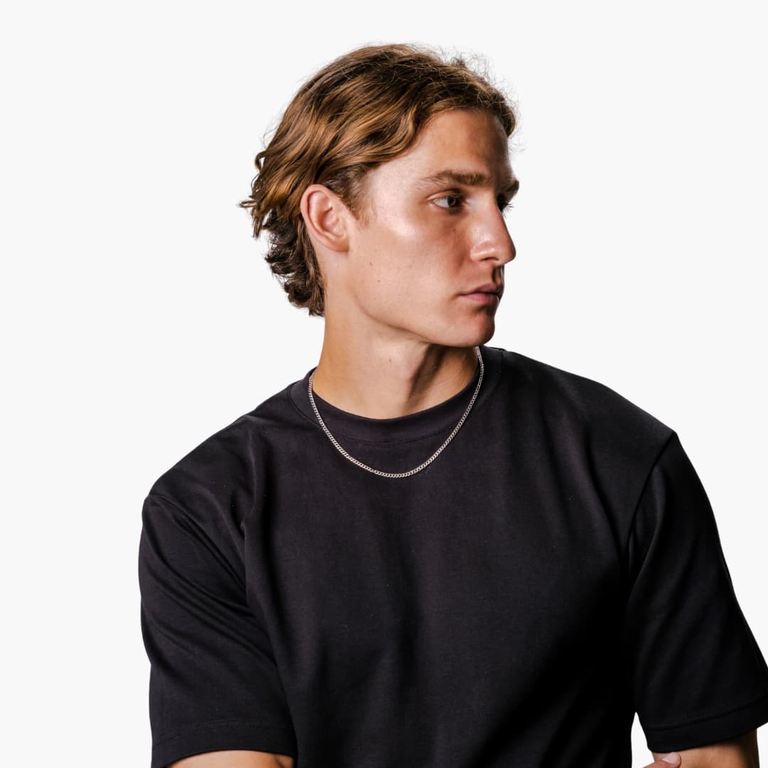 Collier à maillons cubains pour homme avec fermoir