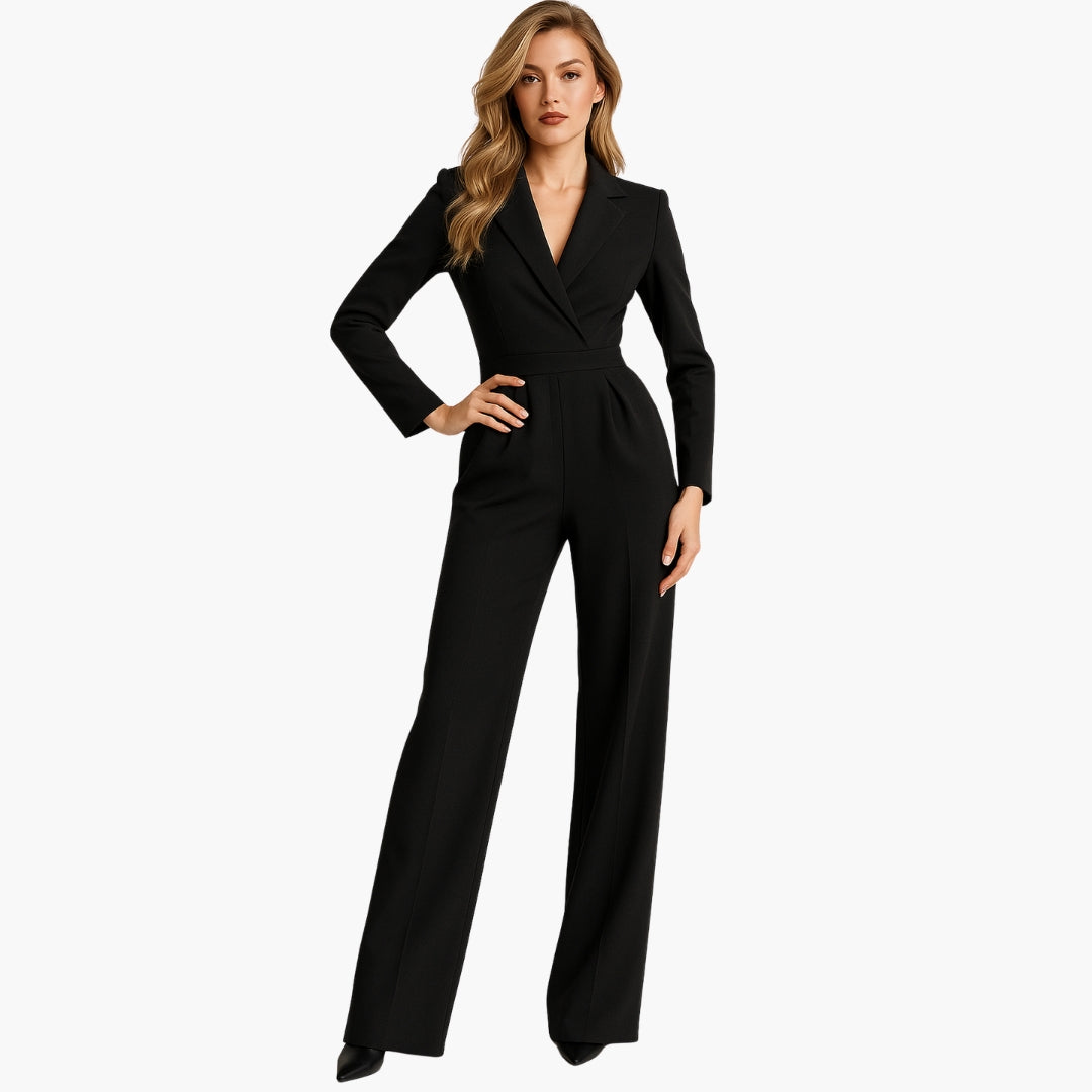 Combinaison femme portefeuille avec taille dessinée