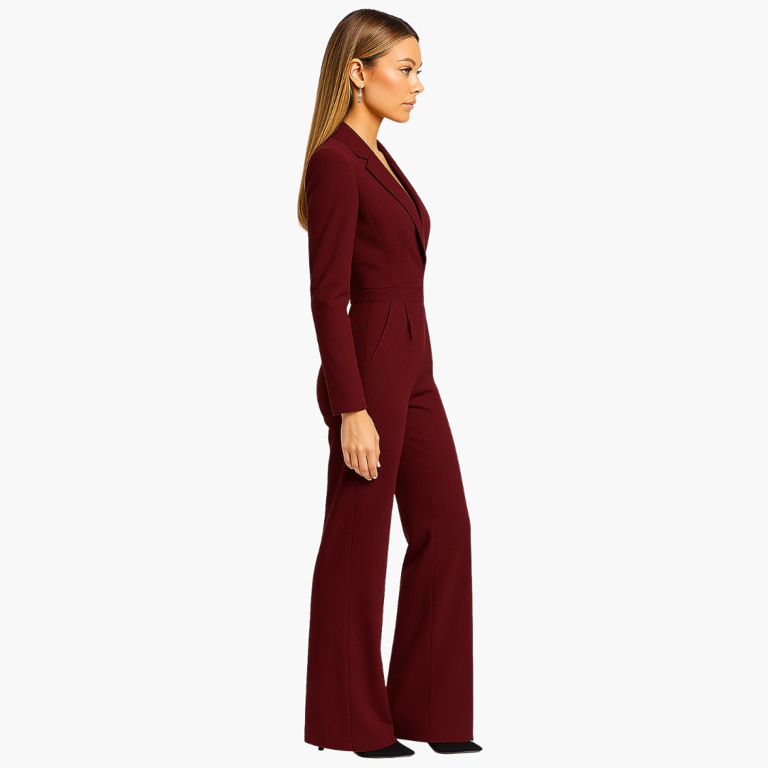 Combinaison femme portefeuille avec taille dessinée