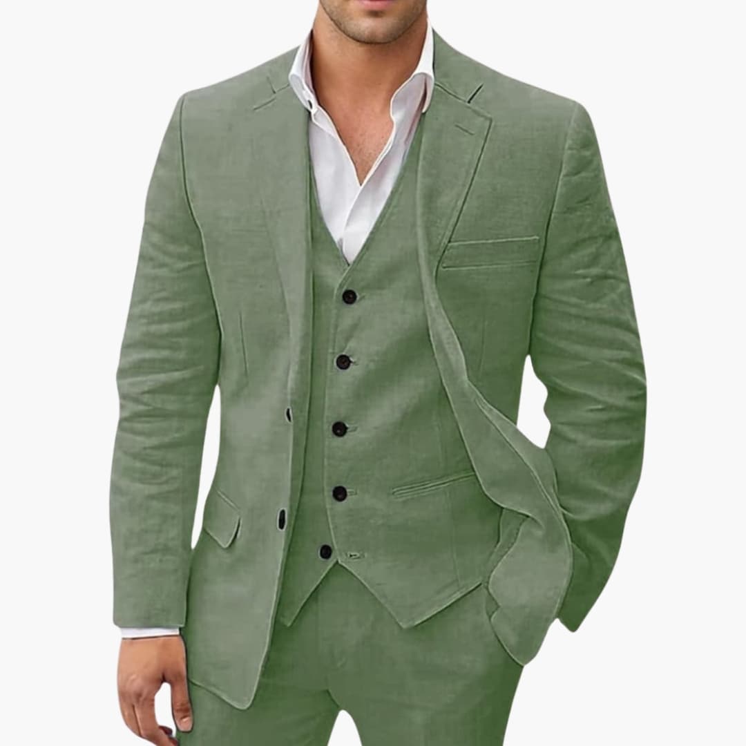 Costume Homme Complet avec Veste Col à Revers