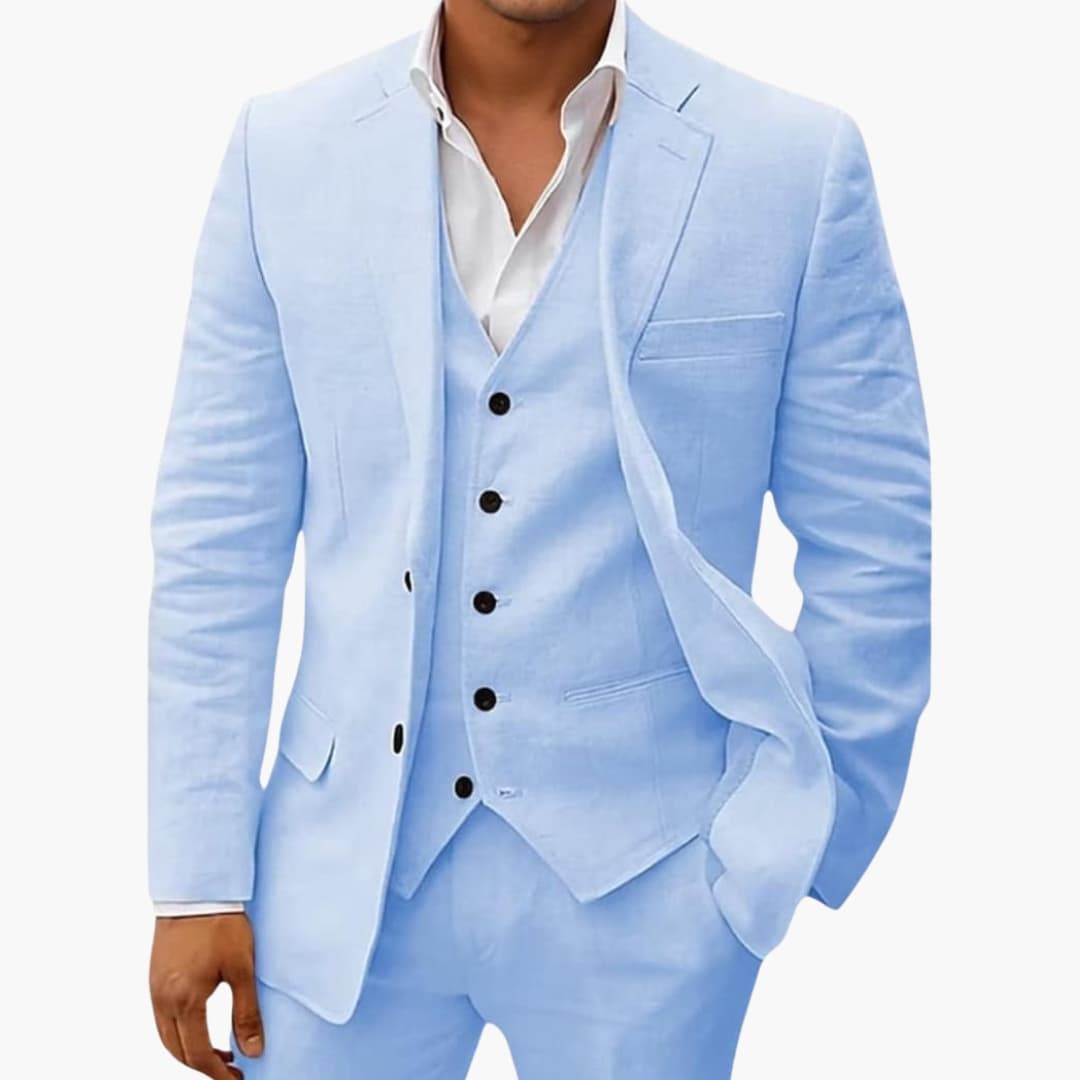 Costume Homme Complet avec Veste Col à Revers