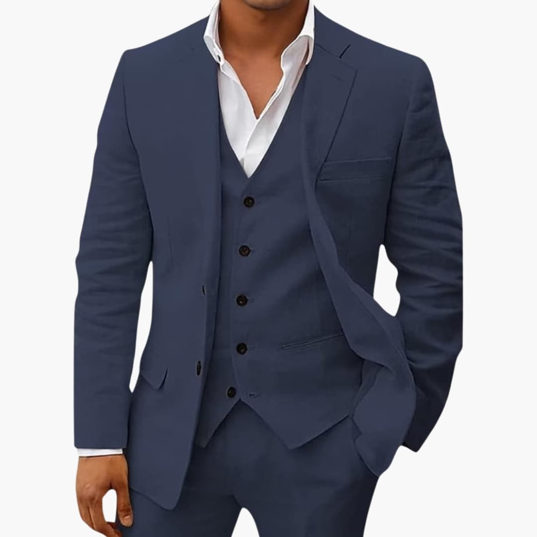 Costume Homme Complet avec Veste Col à Revers