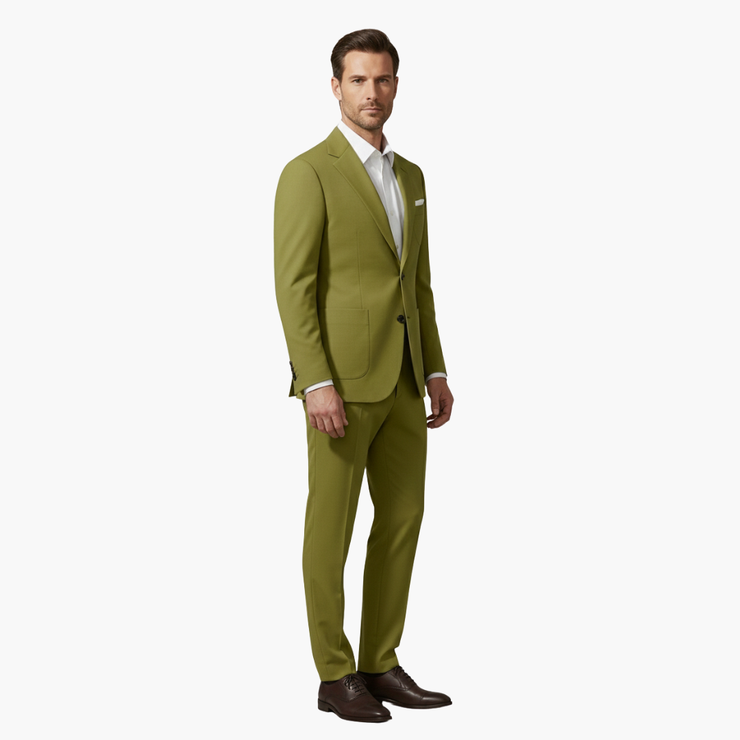Costume Uomo Due Pezzi con Blazer Collo a Risvolto