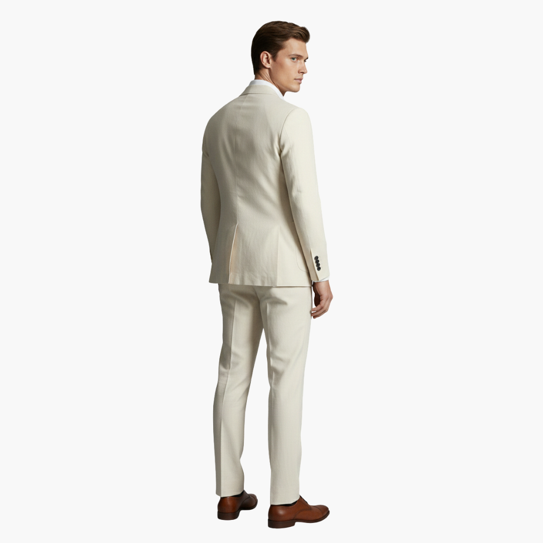 Costume Uomo Due Pezzi con Blazer Collo a Risvolto