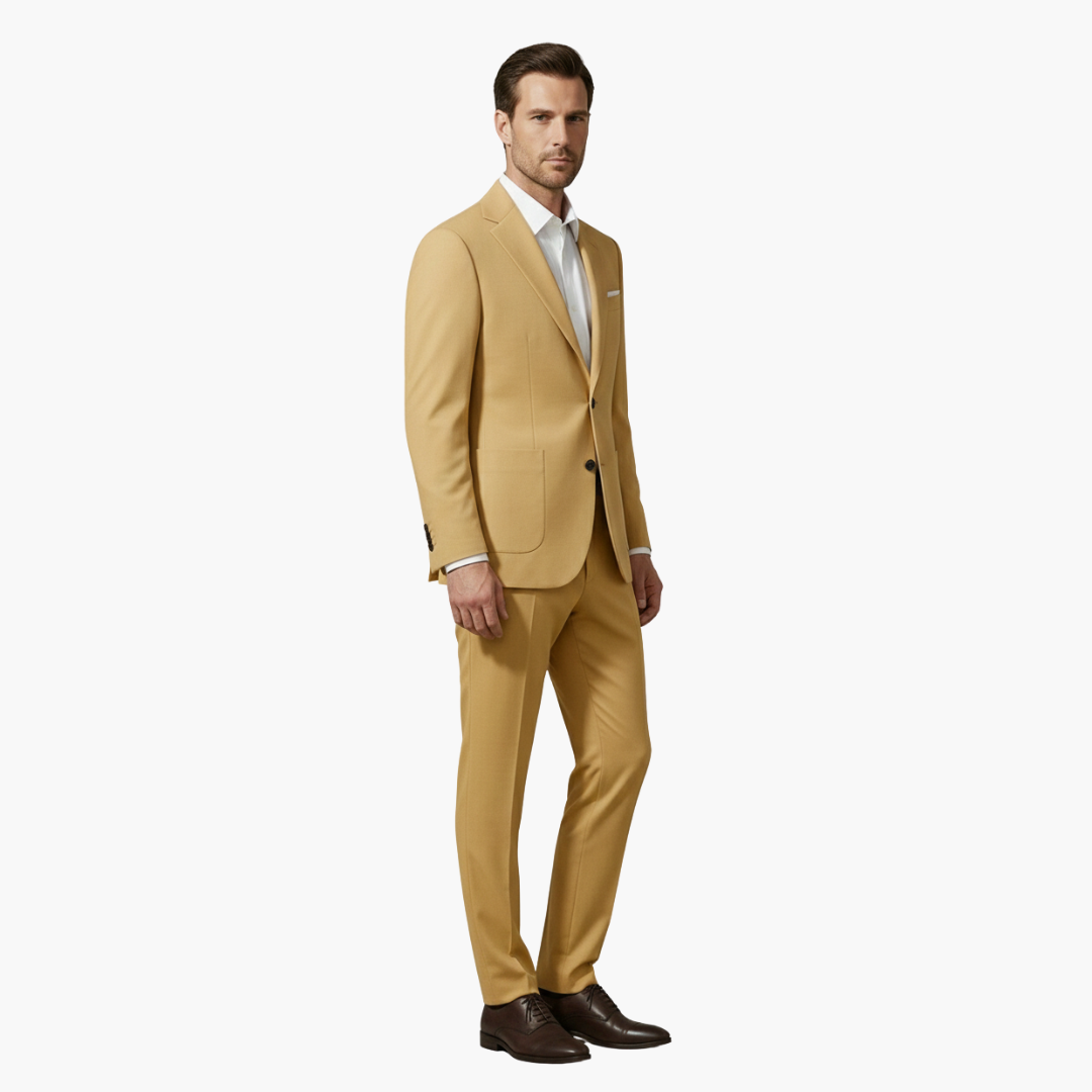 Costume Uomo Due Pezzi con Blazer Collo a Risvolto
