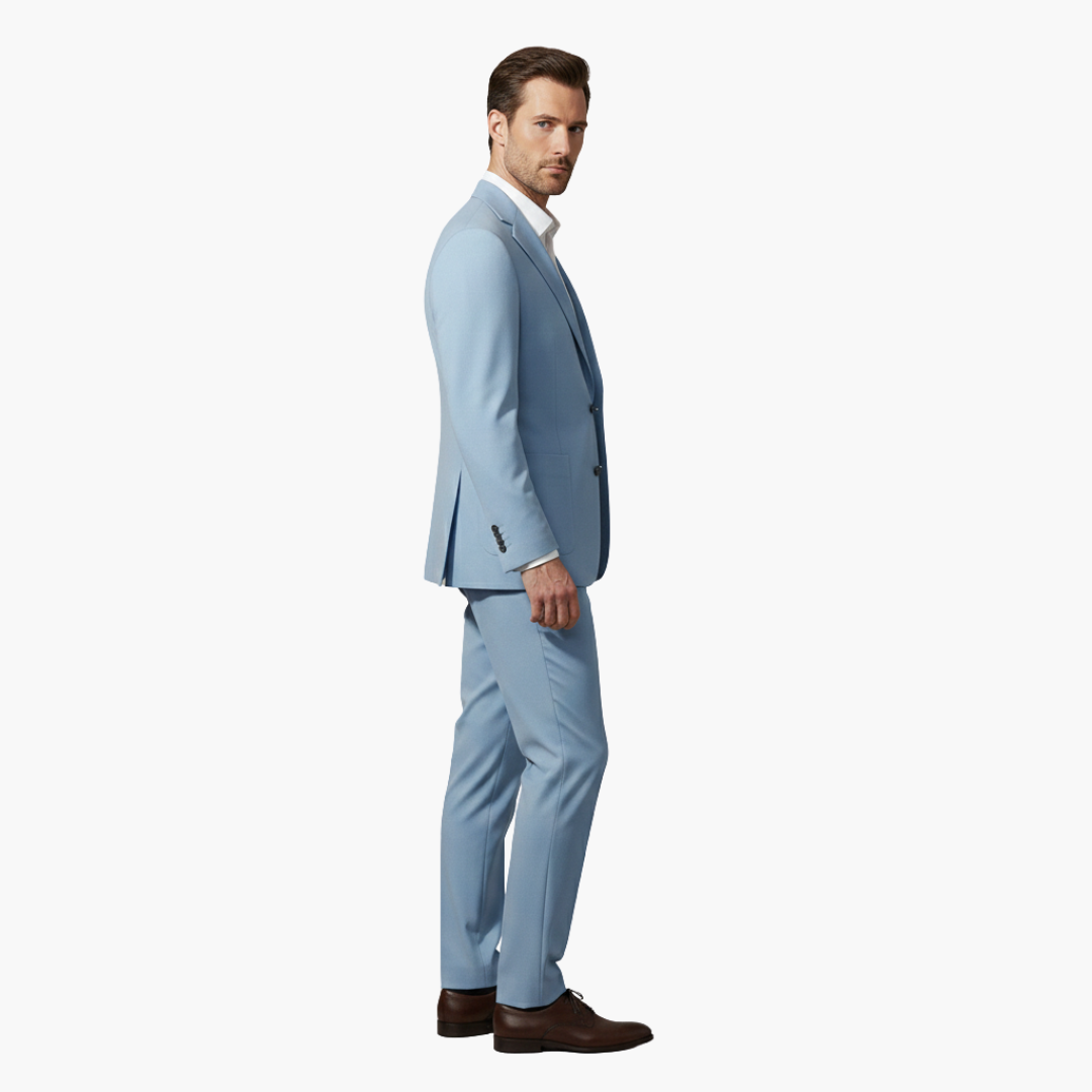 Costume Uomo Due Pezzi con Blazer Collo a Risvolto