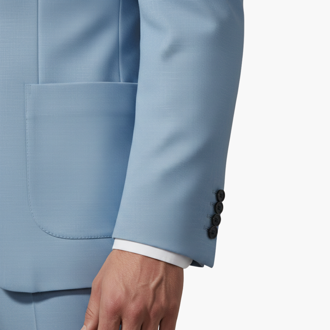 Costume Uomo Due Pezzi con Blazer Collo a Risvolto