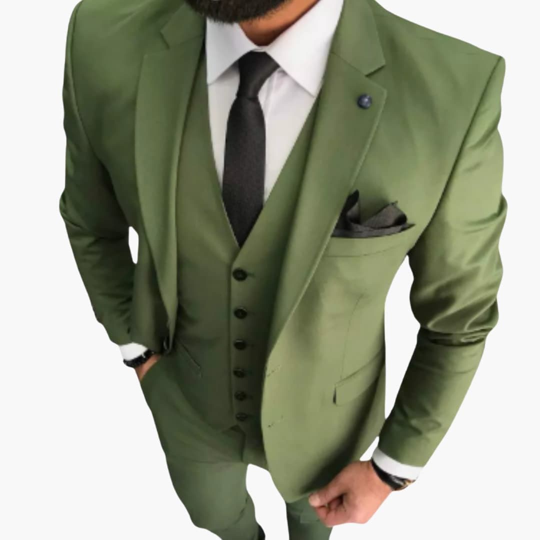 Costume Trois Pièces Homme avec Gilet