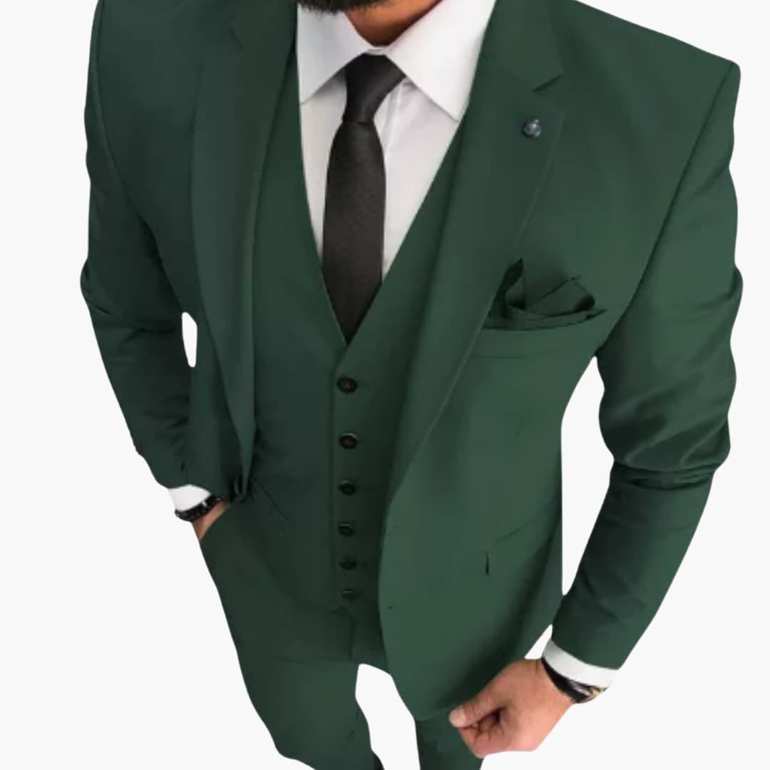 Costume Trois Pièces Homme avec Gilet
