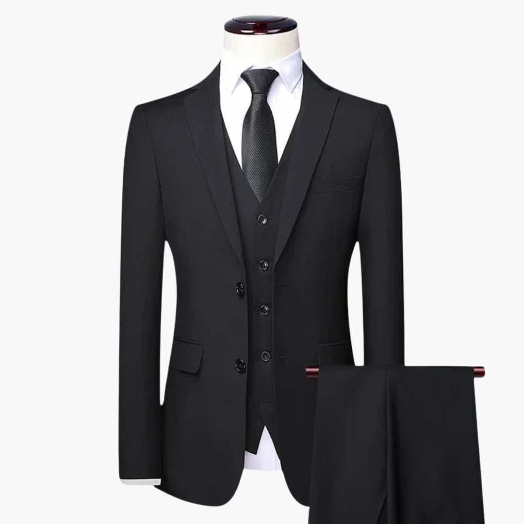 Costume Trois Pièces Homme avec Veste Slim Fit