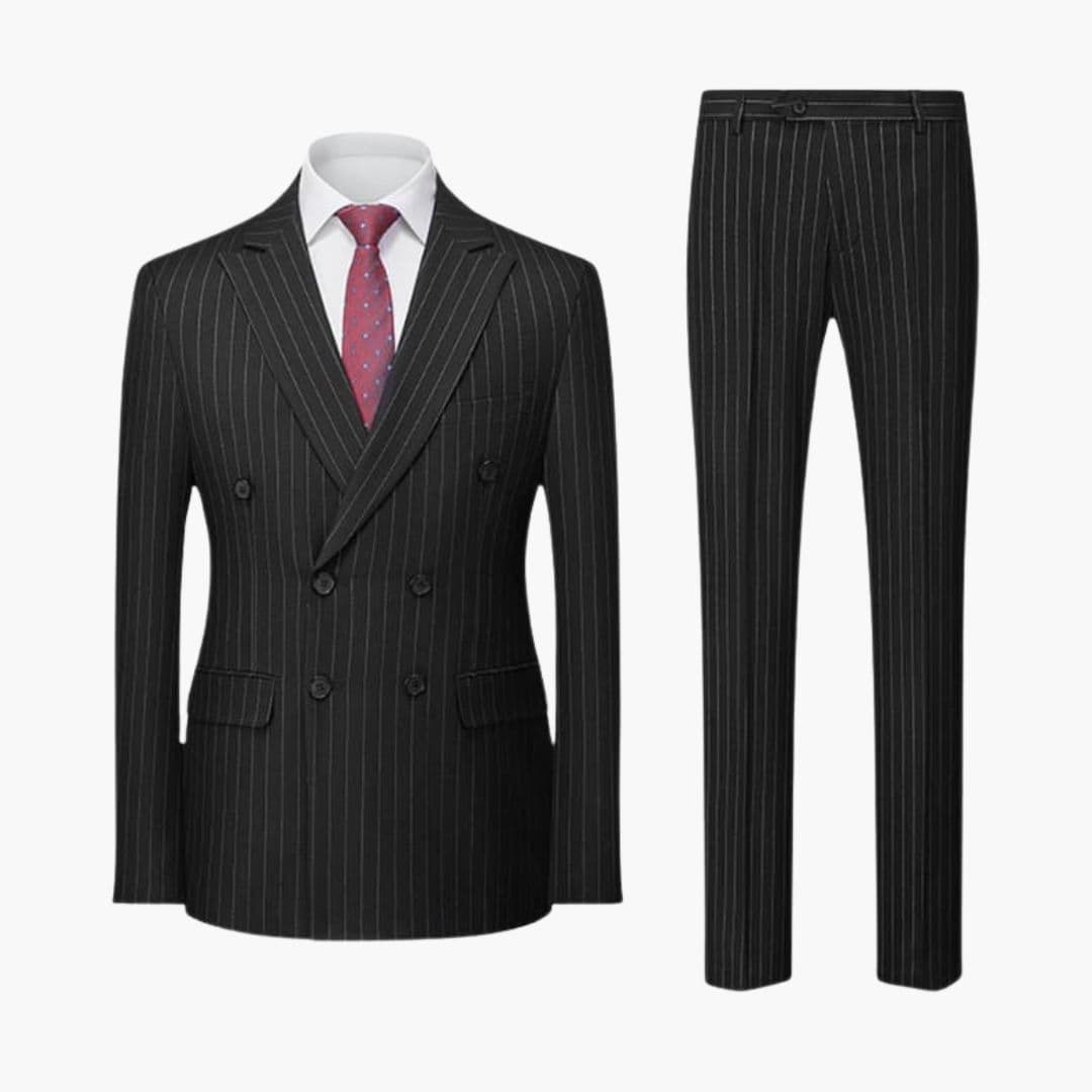 Costume homme deux pièces à rayures avec veste