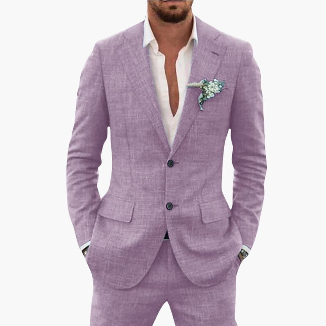 Disfraz de hombre de dos piezas de verano con corte ajustado