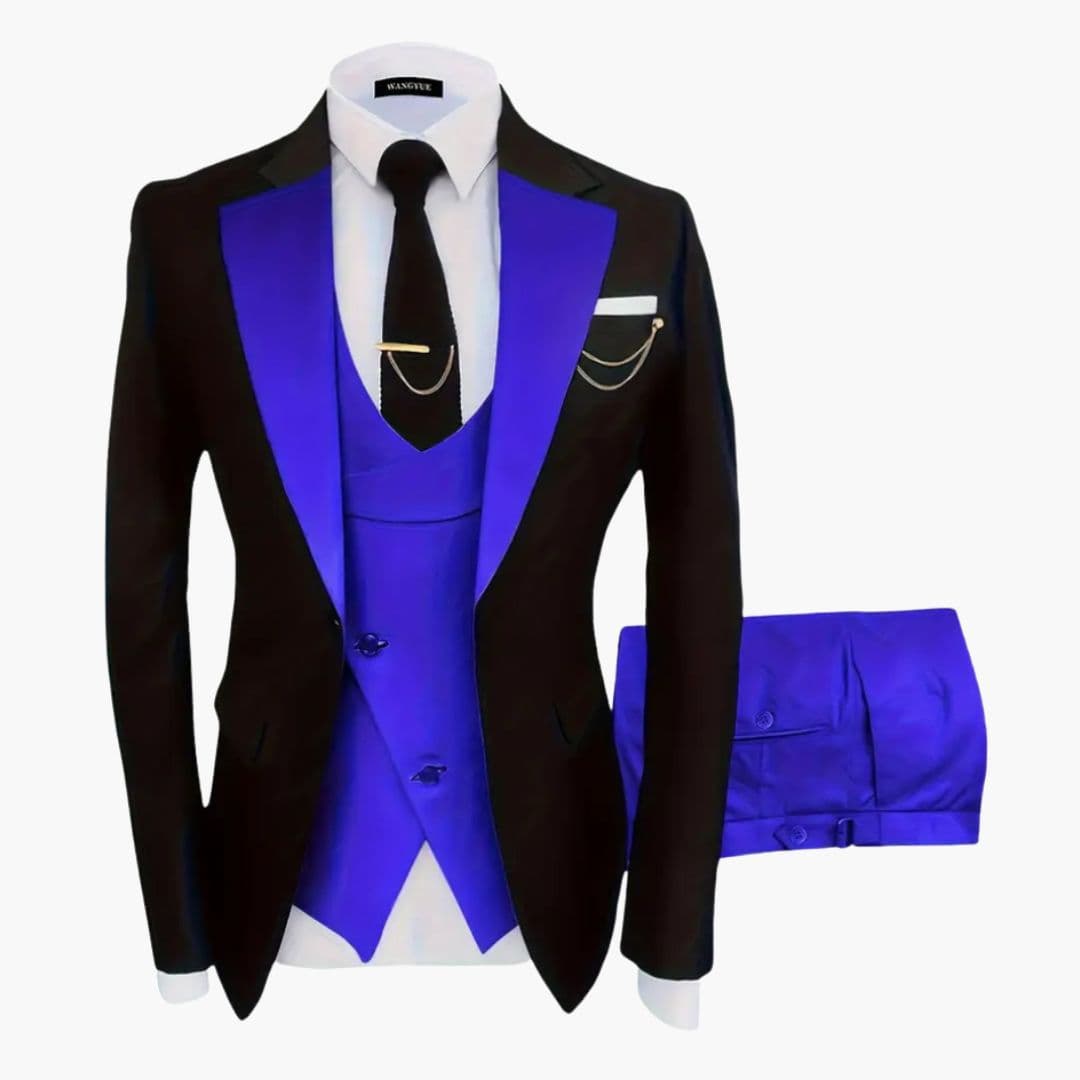 Costume homme trois pièces à gilet assorti