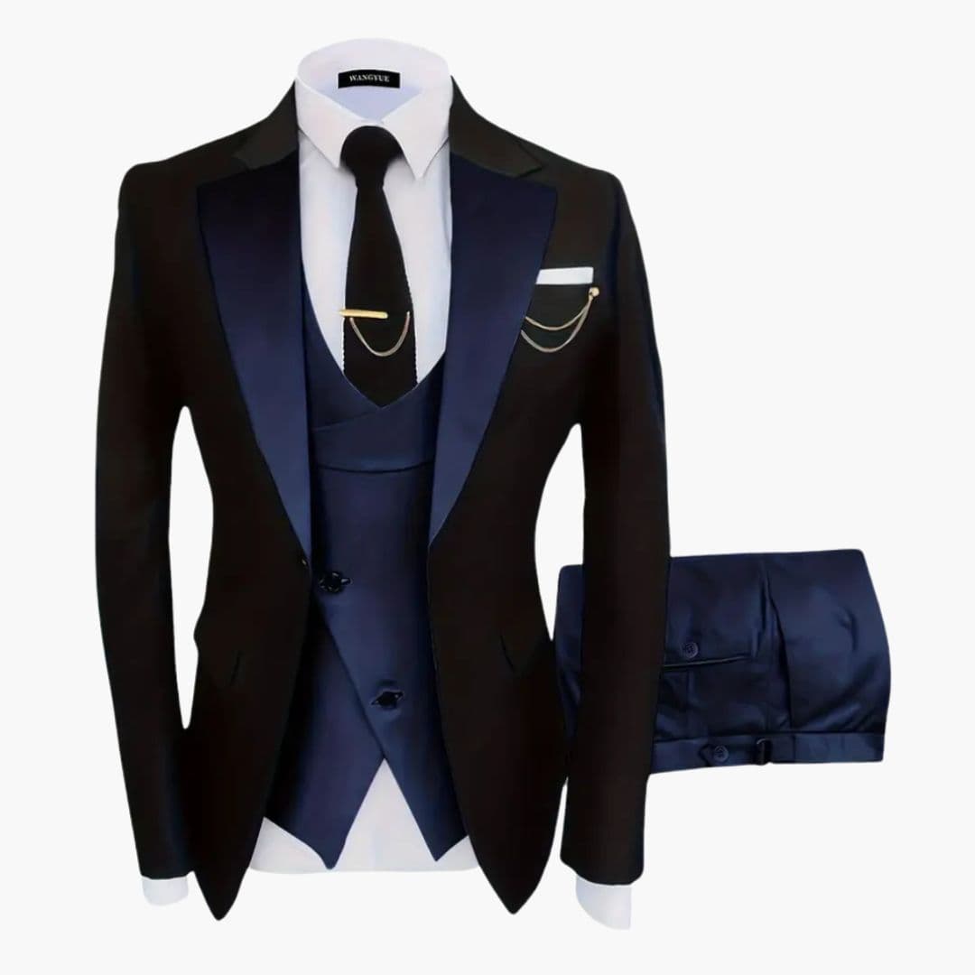 Costume homme trois pièces à gilet assorti