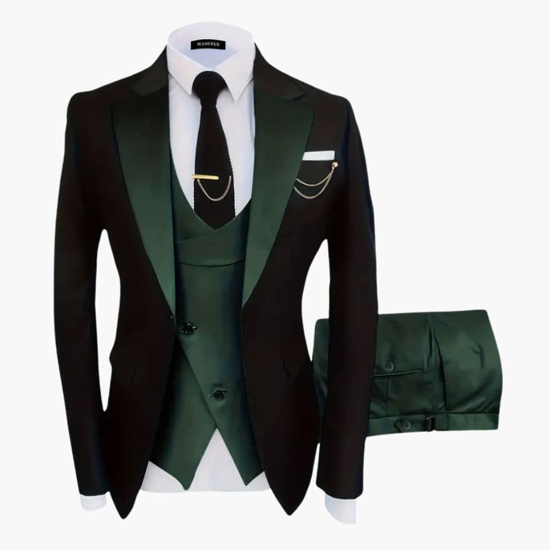 Costume homme trois pièces à gilet assorti