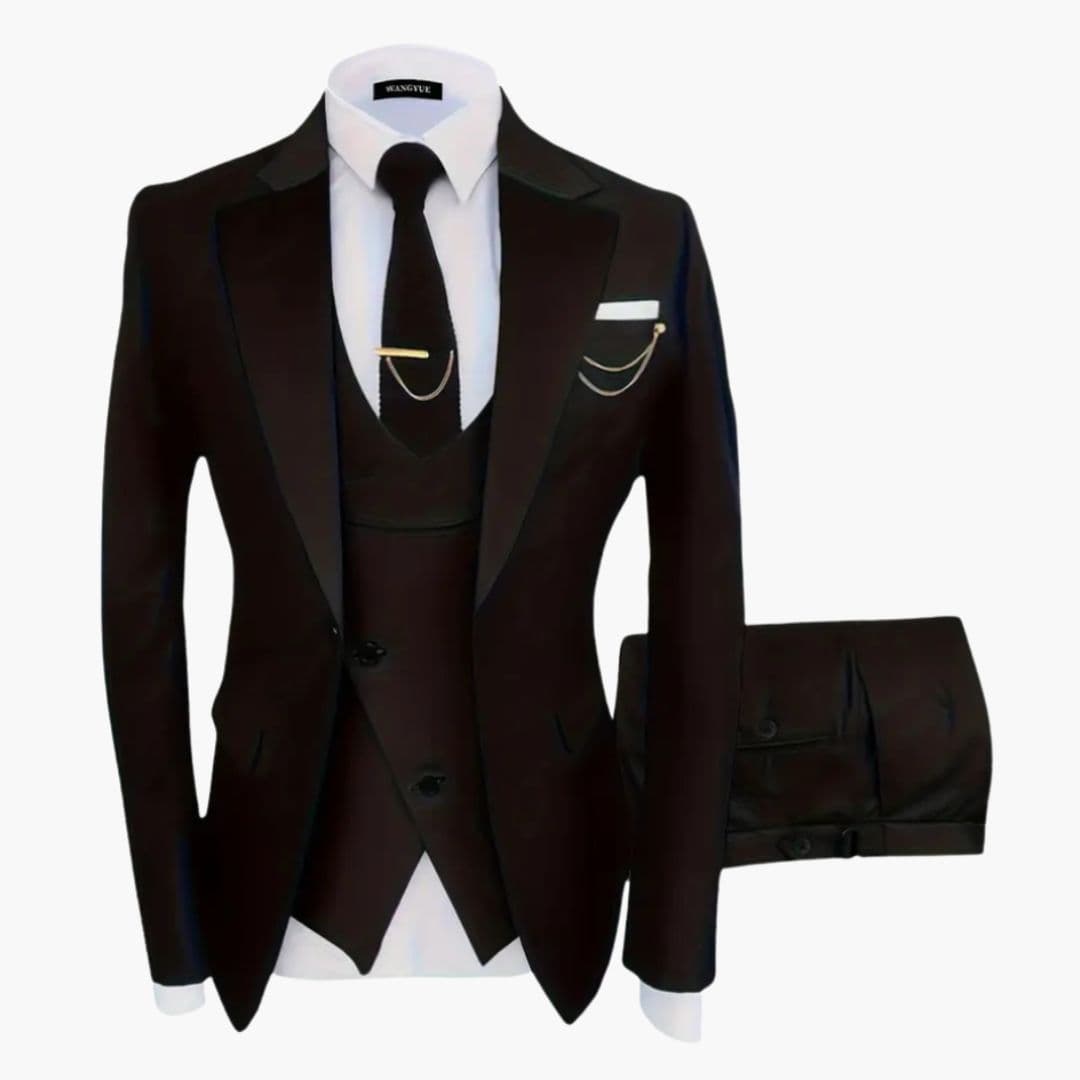 Costume homme trois pièces à gilet assorti