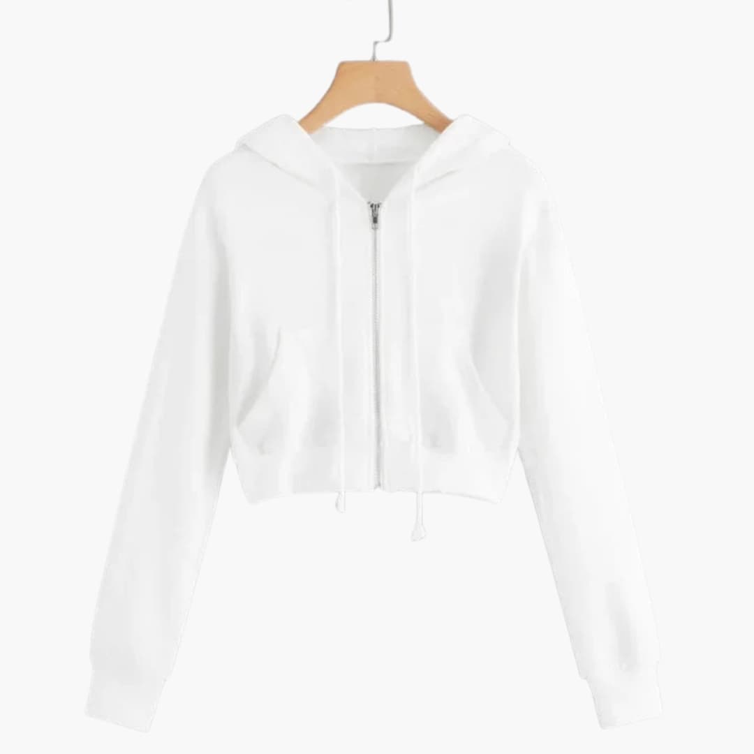 Sudadera Dame corta con capucha y cremallera