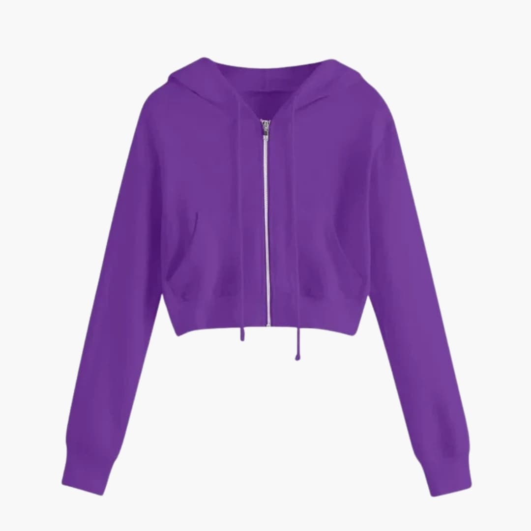 Sudadera Dame corta con capucha y cremallera