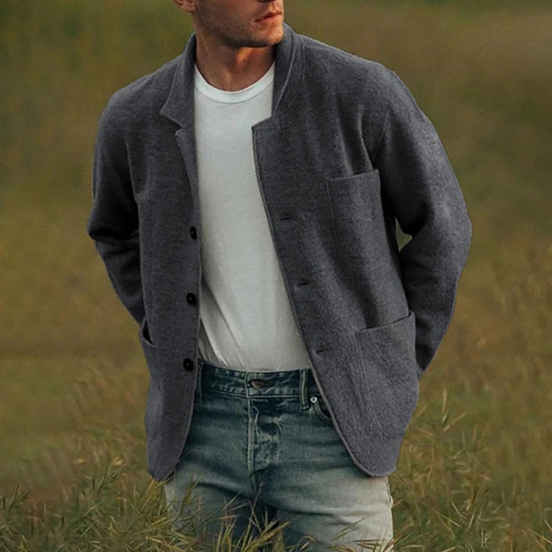 Veste homme | Poches multiples, fermeture boutonnée | Coupe droite polyvalente, 5 coloris, tailles S à 3XL