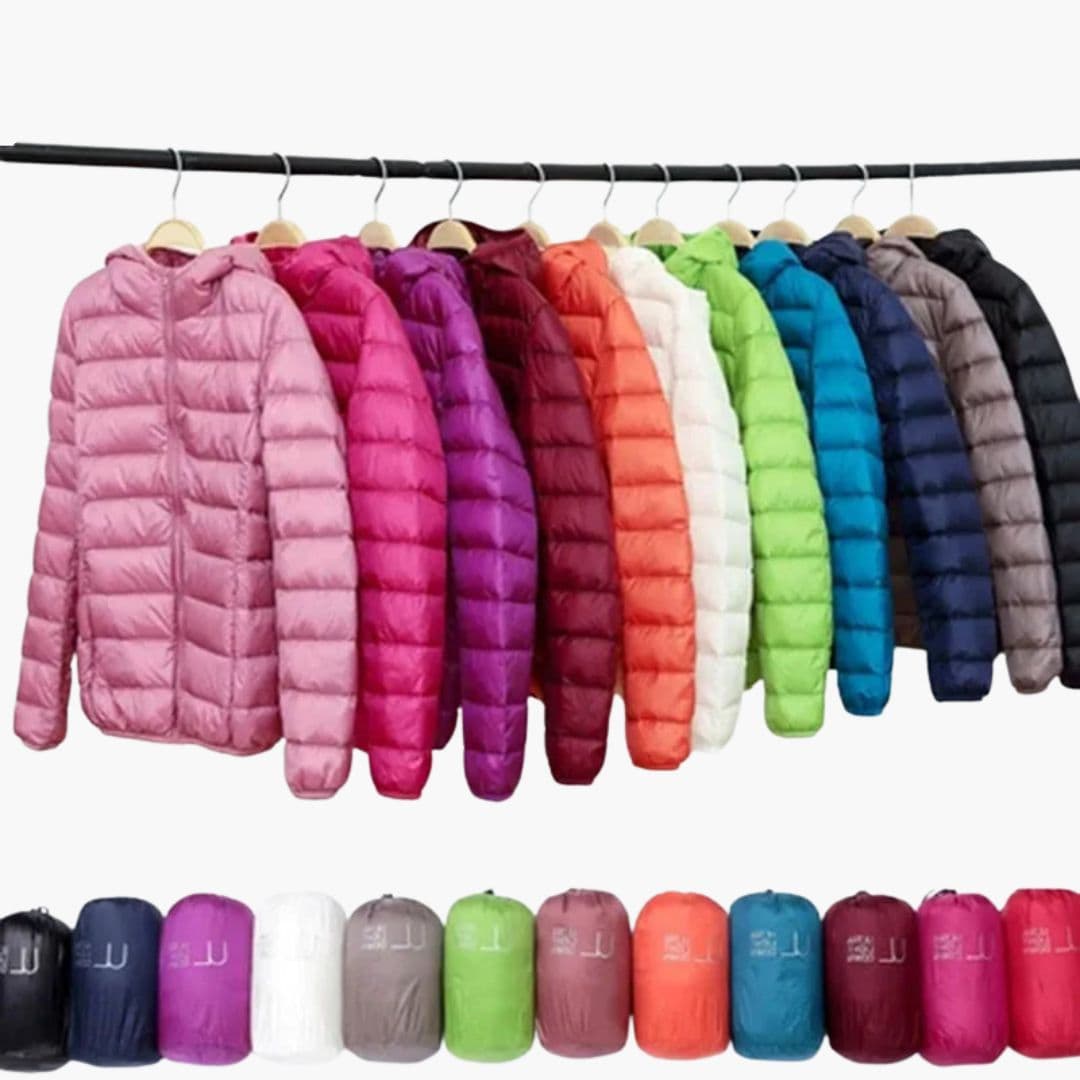 Doudoune Femme à Capuche avec Poches Zippées