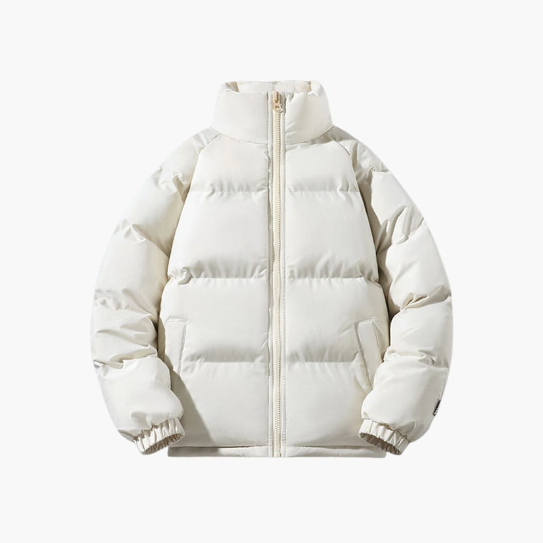 Doudoune Homme avec Col Montant et Poches Latérales